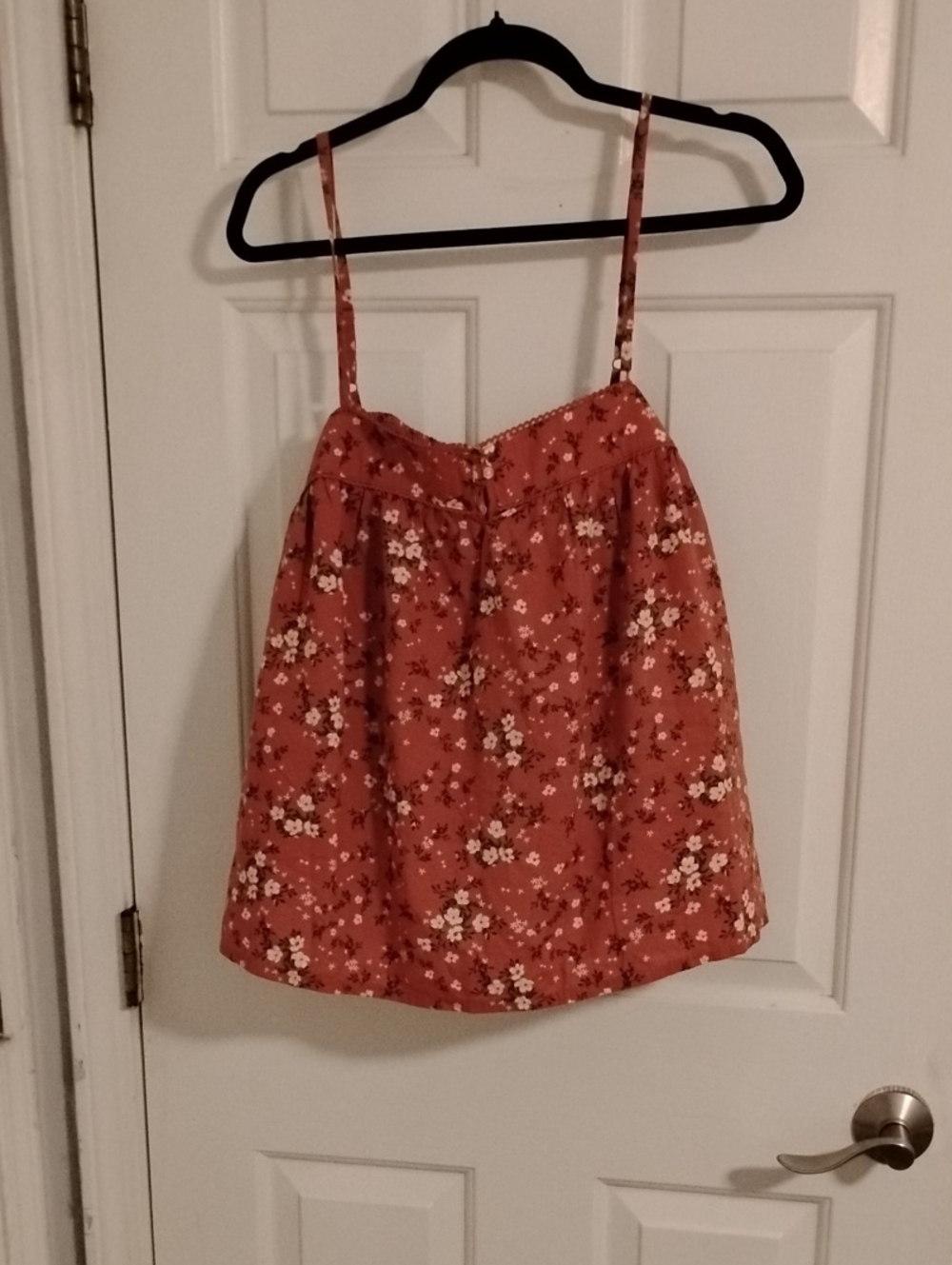 Old Navy Rust Floral Spaghetti Strap Camisole